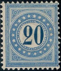 20c blau/dunkelblau, Type I, 330.-Automatically generated translation ...