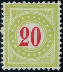 5655208: 欠資1887/88, 14.-15.Printing (C), TYPE I+II, KZ. I (FASERP.) - Postage due stamps