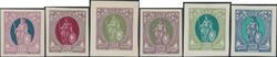 1870, 30c, 2-Farbendruck auf Kunstdruckpapier, 6 versch. ...