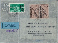 Flugpost 1932/39, Lot von 49 Belegen, dabei gute Frankaturen und ...