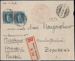 Stehende Helvetia, Lot von 30 Belegen, alle ins Ausland!Automatically ...