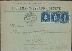 Stehende Helvetia, Lot von 30 Belegen, alle ins Ausland!Automatically ...