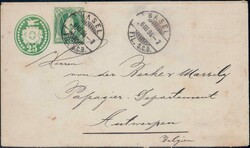 Ziffermuster/Stehende Helvetia, Lot von 4 Tüblibriefen mit ...