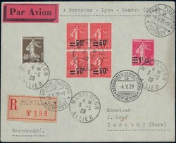 1929, Erstflug Montlucon-Genf, SLH 350.-Automatically generated ...
