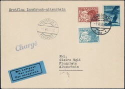1935, Versuchslinie der Aero St. Gallen, Erstflug ...