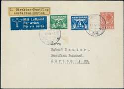 1939, Swissair-Erstflug Amserdam-Zürich, SLH 300.-