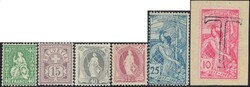 1862/1945, Lot auf 3 Einsteckkarten, dabei teils bessere ungest. ...