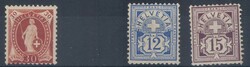 1862/1945, Lot auf 3 Einsteckkarten, dabei teils bessere ungest. ...