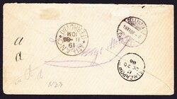 1886 Type Sage 25c mit Schiffspost Stempel "SAGHALIEN" auf Brief ...