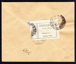 1949 OMS. kleiner Express Brief aus Genf nach Rom. Rückseitig ...