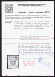 1850 Poste Locale mit Kreuzeinfassung, Type 19, Abart 1, gestempelt P ...