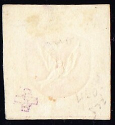 1845/1847 Basler Taube mit rotem 2 Kreisstempel BASEL, 19. Sept. ...