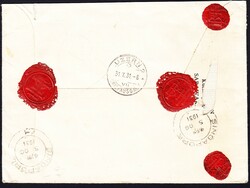 1931 R-Brief aus Kuching über Singapur nach Luzern. (Rückseitig ...