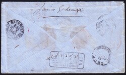 1860 Australien Victoria SG.73 81 82 auf 3 Farben-Frankatur R-Brief ...