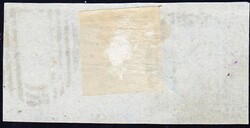 1859 Mauritius SG 39 Lapirot 2 d. blau auf graues Papier Waagrechtes ...