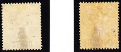 1885 50c über 48c gelbbraun und 1$ auf 98c olivgrau. Beide mit ...