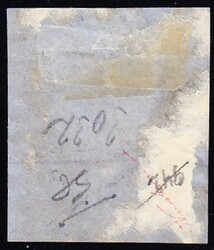 1866/1867 40p rosa, blasrosa mit seltem schwarzem Stempel FR.KO. im ...