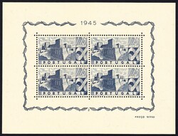 1945 Schloss von Lissabon, Block 10, postfrischAutomatically ...