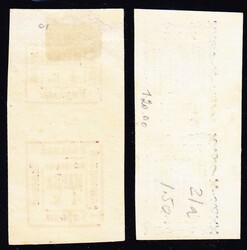 1884/1889 Zemstvo Paare: GRIAZOVETS. Senkrechtes Paar 4K in rot und 4 ...