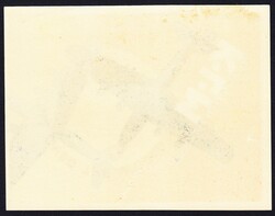 um 1930 KLM, Royal Dutch Airlines. Werbeviginette mit Originalgummi, ...