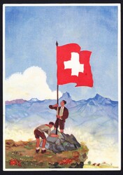 1939 Offizelle Bundesfeier Karte, verschickt aus Schweizer Kolonie ...