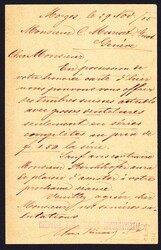 1905 Nachahmung der GZ Karte von 1893. Firma KIRCHHOFER in Morges. ...