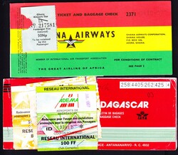 1968/2010 Verschiedene Flugtickets (Balair, Swissair, Ghana Airways, ...