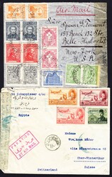 1915/1945 80 zensurierte Brief in Leuchtturm Album. Verschiedene ...