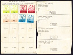 1931/1946 Schwinger-Hülfskasse, 26 Jahresbeitragsmarken auf losen ...
