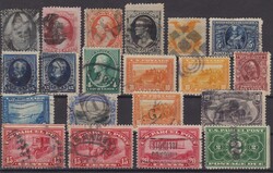 1870 ff. Lot of 37 unused and 20 used US stamps. All with good ...
