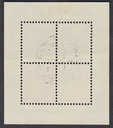 1934 Sep. 29. NABA Block mit Erstagssonderstempel der Austellung- ...