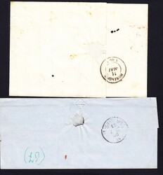 1840/1858 2 Vorphila Briefe wovon Mülhausen nach Netstal (Glarus) ...