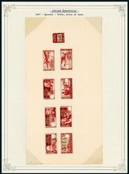 AEF, 1937, Epreuve collective (poste, poste-aérienne et taxe), sans ...