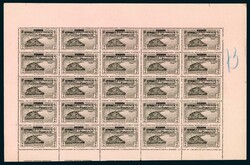 AEF, N°18**/* en panneau de 25 avec surcharge MOYEN CONGO B/TB ...