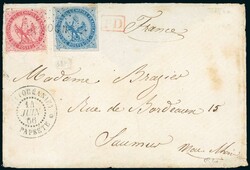 Tahiti, Colonies générales, N°4 et 6 OB losange OCN, C. ...
