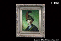 Van Houden (niederländischer Maler um 1900) Kopie nach Rembrandts ...