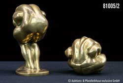 Surawongse, Zwei Akte, Messing poliert, 1960/70er Jahre, jeweils ...