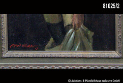 Alfred Küchler Portrait einer nackten Frau, Öl auf Leinwand, ...