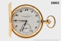 Taschenuhr mit Uhrenkette, beides 585er GG, Gewicht Uhrenkette 32,1 g ...