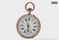 Taschenuhr, rückseitig Deckel mit Stempelung "0.800", Uhrendeckel ...