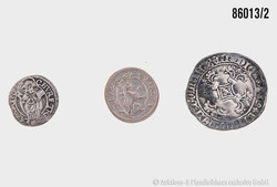 Altdeutschland Konvolut 3 Münzen, 1x 1 Albus Philip Christopher v. ...