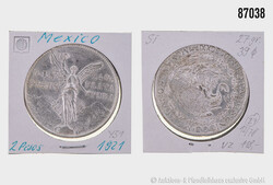 Mexiko 2 Pesos 1921, Silber 900, ca. 27 g, Zust. vzAutomatically ...