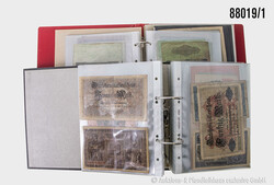 Konvolut Banknoten Kaiserreich bis Inflation in 4 Alben, insg. ca. ...