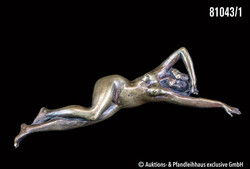 Fritz Bermann Junge Frau sich lasziv räkelnd, erotische Wiener ...