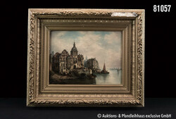 Hermann, Ludwig (attr.) (Greifswald 1812 - 1881 Berlin) Hafenstadt, ...