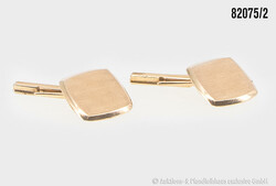 1 Paar goldene Manschettenknöpfe, 750 GG, Gesamtgewicht ca. 12,9 ...