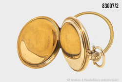 goldene Taschenuhr "Zenith", 750 GG, gepunzt "ZENITH" und "12311", ...