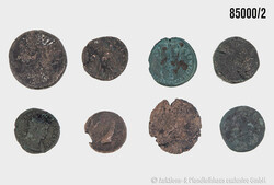 Konvolut 8 römische Münzen verschiedene Zeiträume u. Herrscher, ...