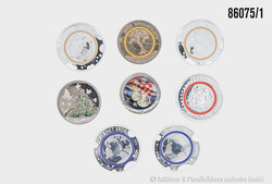 BRD / Kroatien Konvolut 8 Münzen, 5x Unser Sonnensystem Planeten, 2x ...