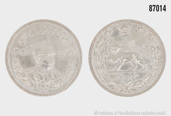 Iran 5000 Rial Dinar, Mohammad Reza Pahlavi 1925-41, Silber 900, 23 ...